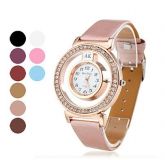 Relógio de Mulher Analógico Quartz - Rosa Claro  #00350916