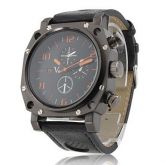 Relógio Esportivo PC Quartz com Bracelete de Couro  #0021503
