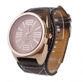 Relógio Quartz Unisex com Bracelete Couro  #00206994
